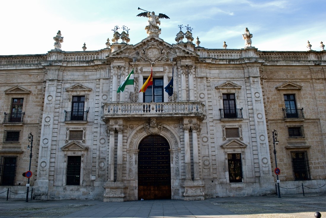 Portada del Rectorado de la Universidad de Sevilla